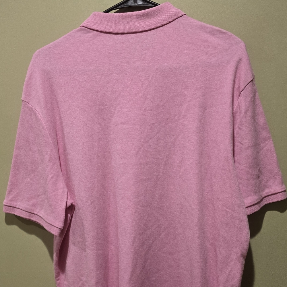 Polo by Ralph Lauren Classic Pink Polo Shirt 100% Cotton Size Large - Picture 5 of 6